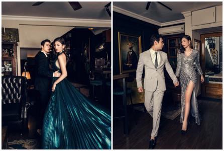 Chúng Huyền Thanh và Jay Quân rạng rỡ với trang phục dạ tiệc