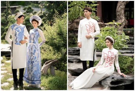 Áo dài cưới gắn kết tình yêu