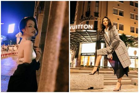 Trúc Diễm dạo phố đêm Sài Gòn