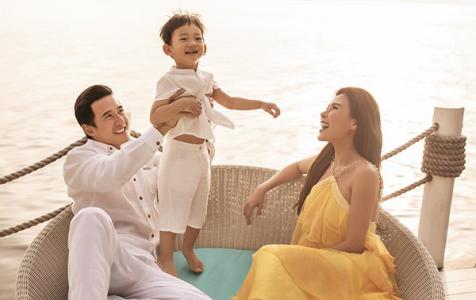 Thuý Diễm thảnh thơi bên gia đình nhỏ