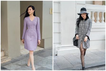 Mai Thanh Hà mix trang phục với túi xách dạo phố ngày đông