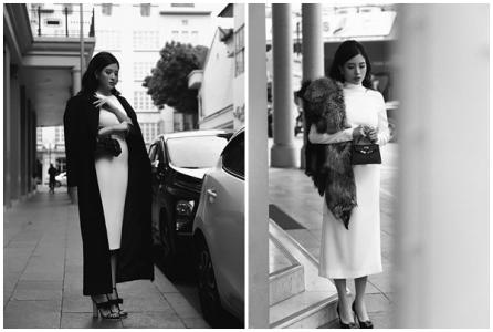 Phan Hoàng Thu xuống phố với loạt trang phục và túi xách hàng hiệu