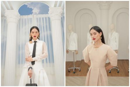 Khánh Linh thanh lịch trong các thiết kế của Hà Thanh Việt