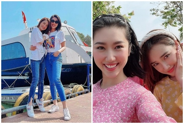 Nhã Phương thân thiết với Thuý Ngân