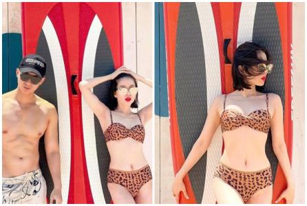 Lệ Quyên gợi cảm bên tình trẻ