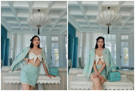 Lương Thùy Linh khoe khoảnh khắc hiếm khi diện thời trang hở bạo