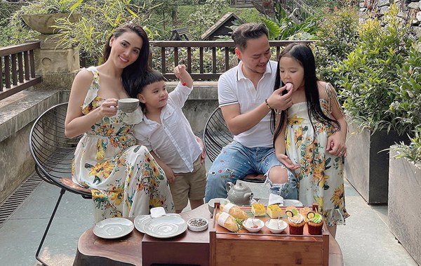 Gia đình Trang Nhung đi nghỉ dưỡng ở Ba Vì