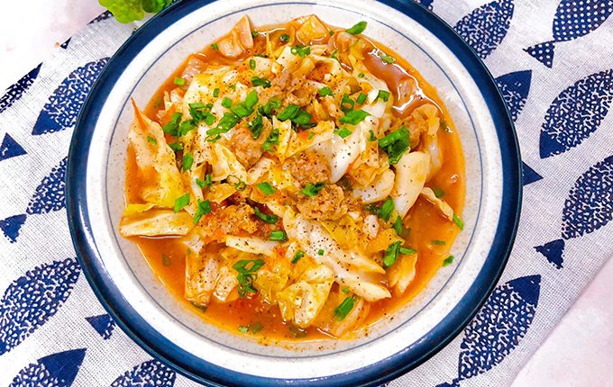 Thực đơn hàng ngày: Bắp cải xào thịt băm