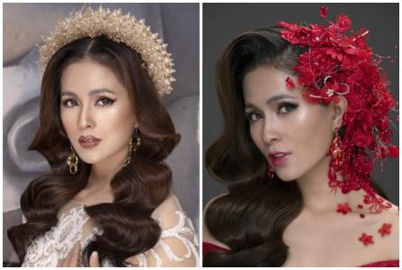 Thuỳ Trang biến hoá với phong cách trang điểm cô dâu