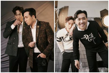 Trấn Thành và Tuấn Trần thời thượng với thời trang hàng hiệu