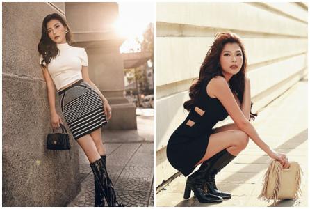 Thuý Diễm biến hóa đầy màu sắc và sải bước tự tin xuống phố