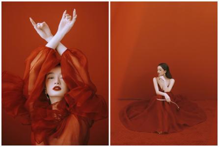 Kaity Nguyễn quyến rũ với sắc đỏ đón tuổi 22