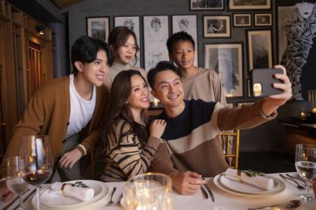 Hoa hậu Thu Hoài đi nghỉ dưỡng cùng hôn phu và các con