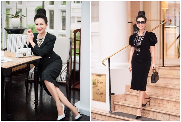 Diễm My diện trang phục của Đỗ Mạnh Cường dạo phố Hà Nội