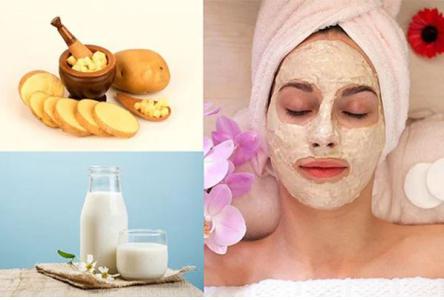 Mặt nạ khoai tây sữa tươi giúp trẻ hóa làn da