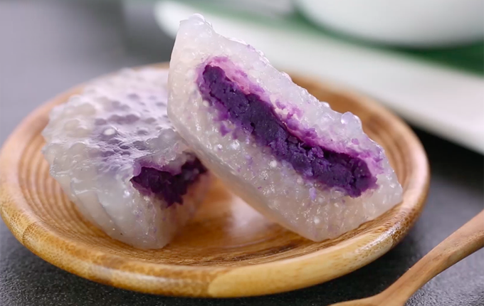 Thực đơn hàng ngày: Bánh khoai lang tím hạt sago