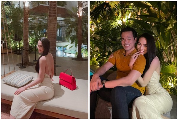 Hoa hậu Sang Lê khoe trọn tấm lưng nuột nà sau sinh