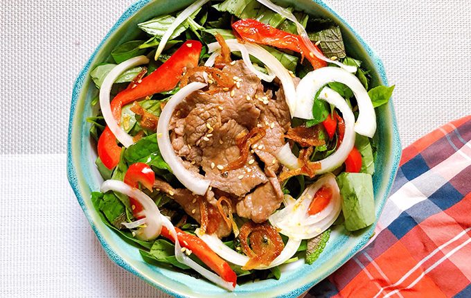Thực đơn hàng ngày: Gỏi bò rau diếp cá
