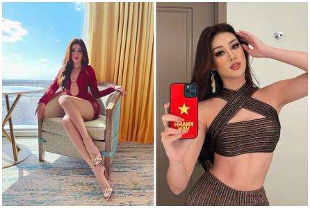 Khánh Vân nổi bật với thời trang gợi cảm