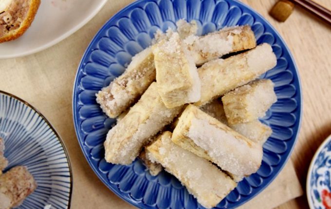 Thực đơn hàng ngày: Khoai môn tẩm đường chiên