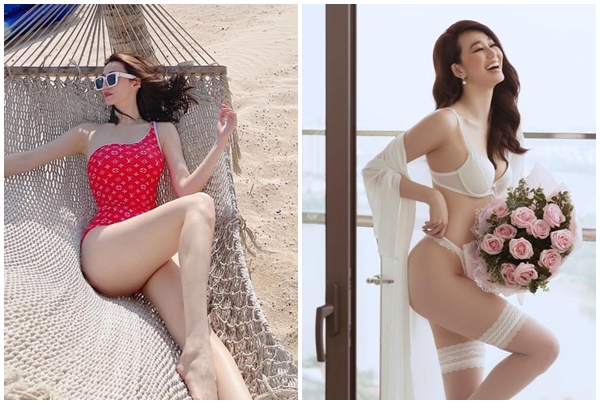 Khánh My khoe hình thể với nội y và áo tắm