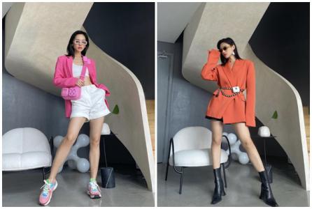 Khánh Linh trổ tài mix-match với 5 mẫu áo blazer