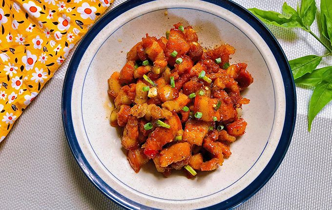 Thực đơn hàng ngày: Thịt ba chỉ kho tiêu