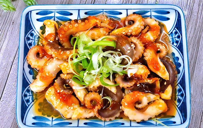 Thực đơn hàng ngày: Bạch tuộc xào cay
