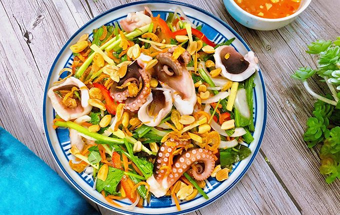 Thực đơn hàng ngày: Gỏi bạch tuộc