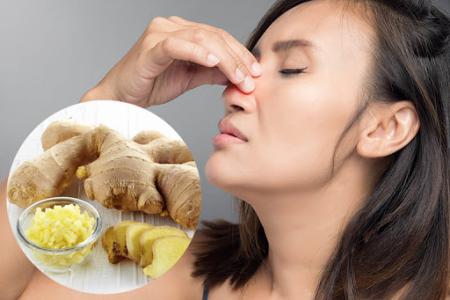 5 cách chữa viêm xoang bằng gừng tươi