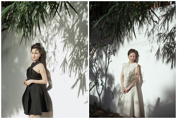 Đan Lê và Huyền Châu diện trang phục trong BST 