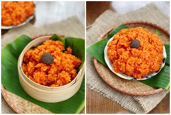 Thực đơn hàng ngày: Xôi gấc