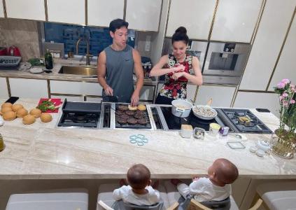 Hồ Ngọc Hà chăm chút cho tổ ấm mới