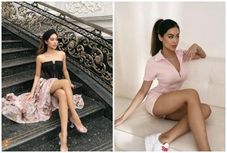 Tiên Nguyễn và thời trang tôn chân thon