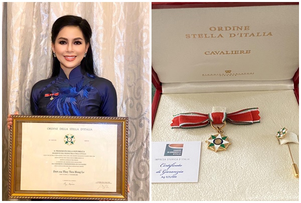 CEO Tập đoàn IPPG nhận Huân chương công trạng – Tước hiệu Hiệp sĩ – Ngôi sao Ý