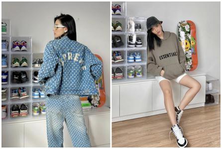 Khánh Linh phối đồ năng động theo mùa