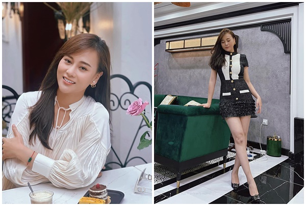 Phương Oanh mũm mĩm khi vào tăng cân trong 