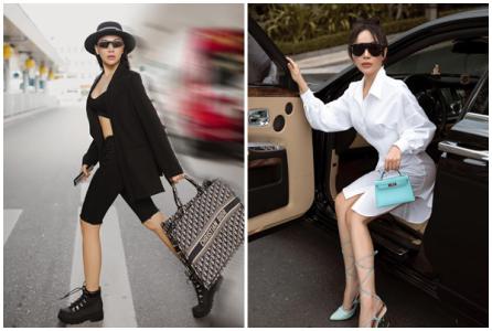 Quỳnh Thư và loạt túi hàng hiệu đắt đỏ