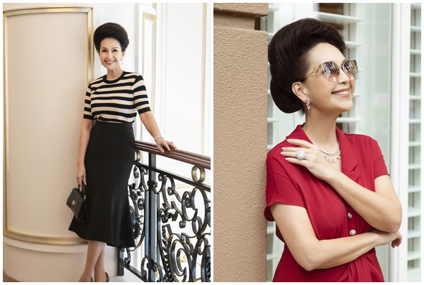 Diễm My diện thời trang của Đỗ Mạnh Cường cùng trang sức kim cương