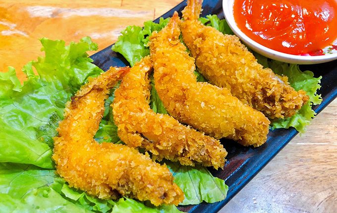 Thực đơn hàng ngày: Tôm chiên xù cay