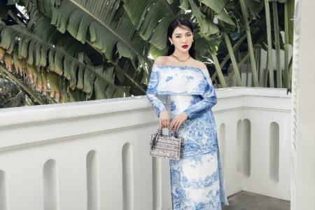 NTK Hà Thanh Việt ra mắc BST áo dài cách tân hoạt tiết vịnh Hạ Long