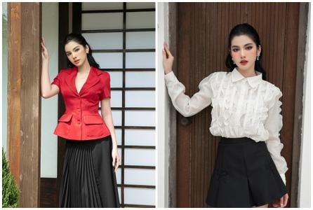 Cẩm Đan trang nhã với sắc đỏ cho mùa lễ hội cuối năm