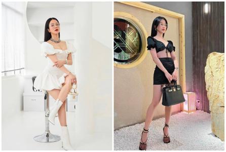 Diệp Lâm Anh phối đồ với túi xách hàng hiệu