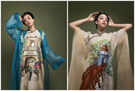 Hoa hậu Tiểu Vy đẹp nền nã, dịu dàng trong tà áo dài