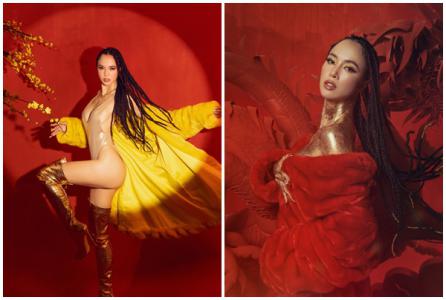 Vũ Ngọc Anh biến hóa với phong cách khác lạ