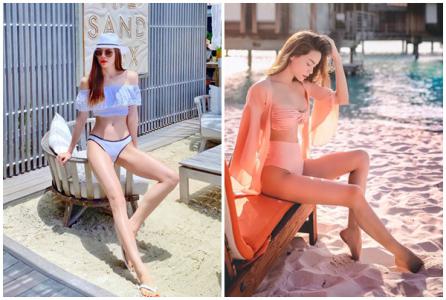 Thời trang đi biển của Hồ Ngọc Hà