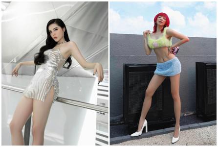 Váy siêu ngắn khoe chân dài của mỹ nhân Việt