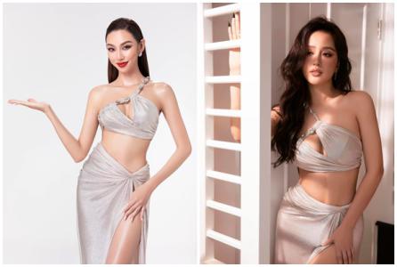 Thùy Tiên diện váy xẻ cao của NTK Đỗ Long