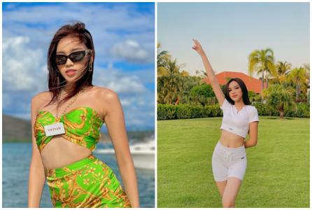 Đỗ Thị Hà chăm khoe vòng eo với áo ngắn