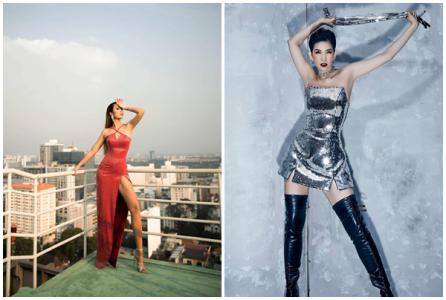 Hà Anh và Xuân Lan cùng khoe hình thể gợi cảm